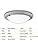 IMVSINCERE Chrome Modern Round Bahtroom Ceiling Light Home LED 18W Waterproof IP44 Glass Flush Ceiling Lights, 31cm, Natural White 4000K, 1360LM, Lighting for Bathroom, Kitchen, Bedroom,Balcony