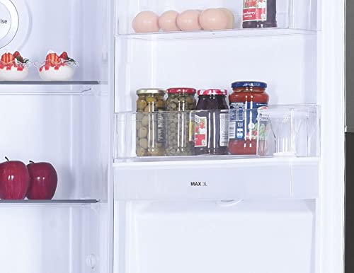 Hoover H-FRIDGE 500 MAXI Freestanding American Fridge Freezer with Water Dispenser, Side by Side, Total No Frost Technology, E Class, 532L Total Capacity, Inox, 91x67x177 cm - HHSBSO6174XWDK-1