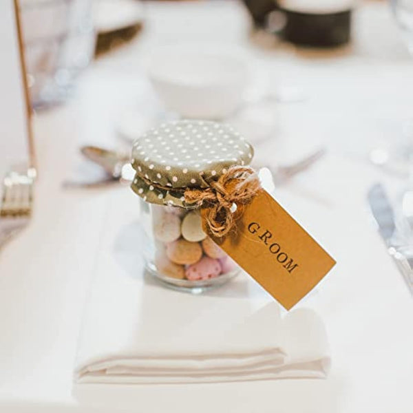 Kingrol 60 Pack Mini Glass Jars with Gold Screw Lids - 45ML Round Jars for Spices, Herbs, Jams, Crafts, Wedding Party Favors, Decor