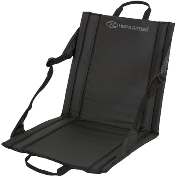 Highlander Outdoor Sit Mat - Portable Seat - Lightweight with Back Support and Pocket - Perfect as a Picnic Chair, Stadium Seat, Beach Chair, or Festival Chair