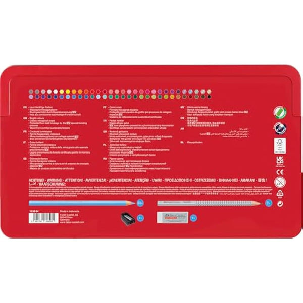 Faber-Castell 115894 Hexagonal Colour Pencil (Pack of 60)