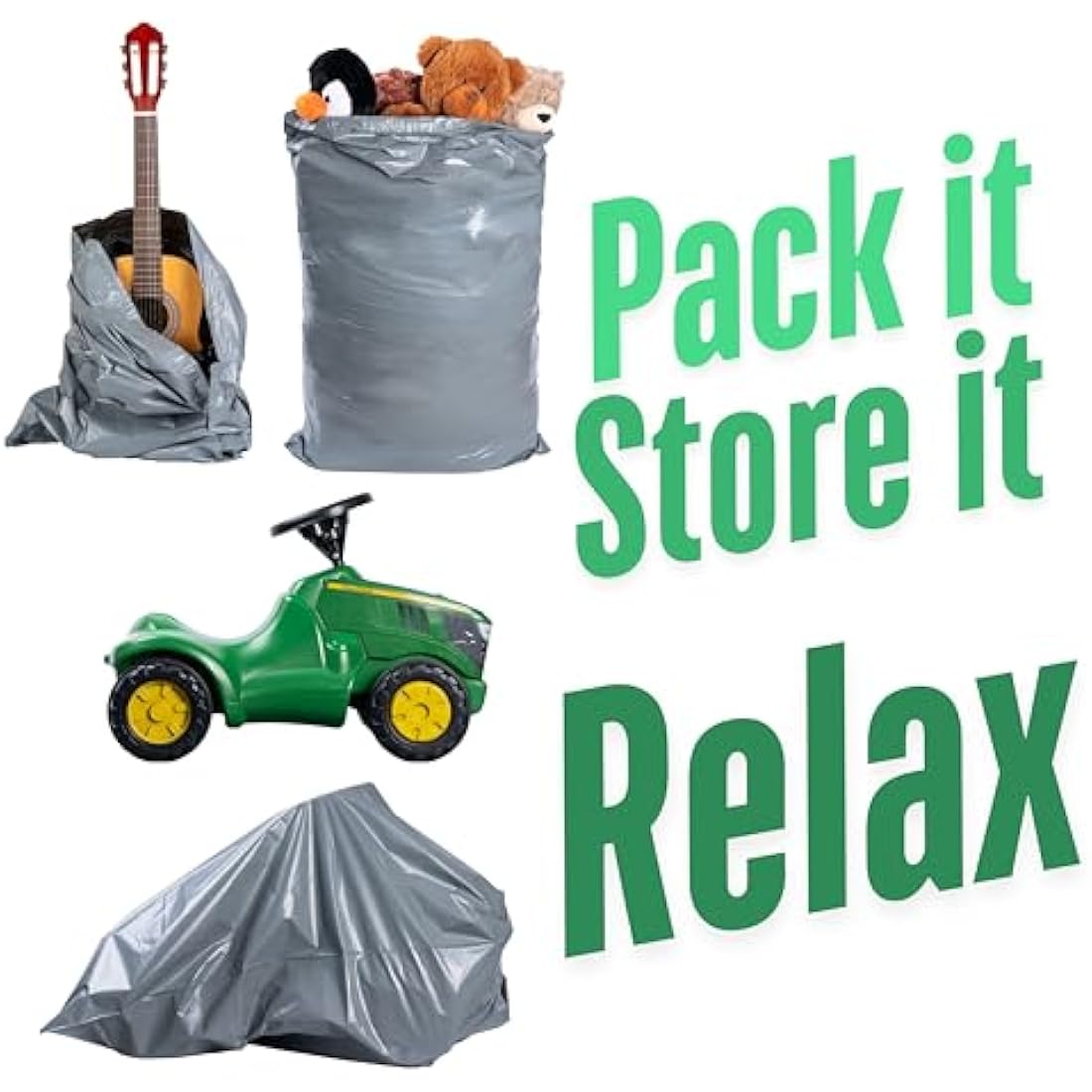 10 Large Mailing Bags 24" x 36" Grey Large Postage Mailing Bags - Postage Bags