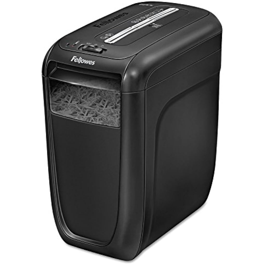 Fellowes Paper Shredder for Home Office Use - 10 Sheet Cross Cut Shredder for Home and Office Use - Deskside Shredder with 22 Litre Bin - Powershred 60Cs - High Security P4 - Black