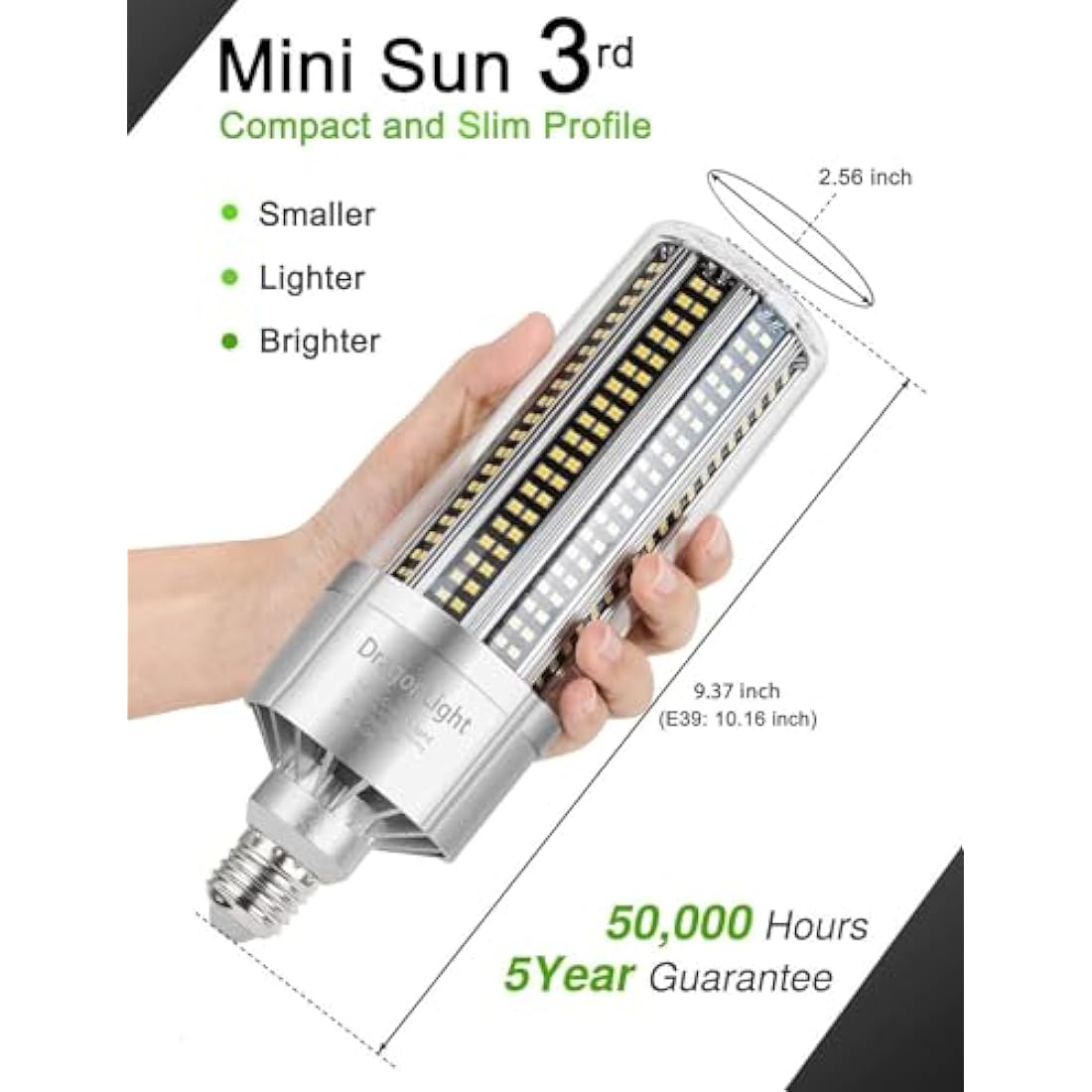 80W Super Bright Corn LED Light Bulb(600 Watt Equivalent) - E27/E40 Large Base LED Lamp - 5000K Daylight 9,600 Lumens for Large Area High Bay Lighting - Garage Warehouse Street Light