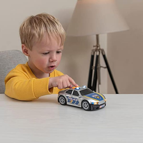 HTI Teamsterz Police Car Light and Sound Cars Toy with Wheels Cars Colour White Official Product (CyP Brands)