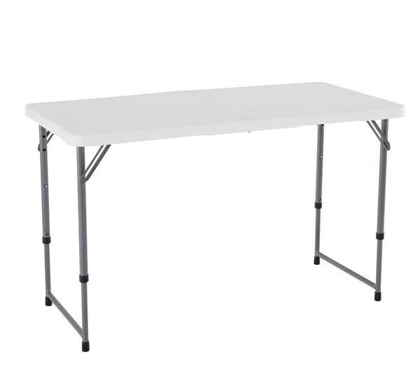 LIFETIME Height Adjustable Craft Camping and Utility Folding Table