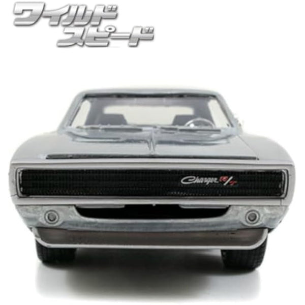 Jada 253203047 The Fast And The Furious 1:24 7 1968 Dodge Charger R/T-JA97336, metallic