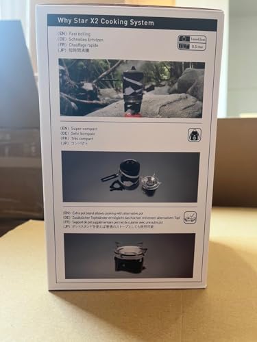 Fire-maple FMS-X2 Personal Cooking System Outdoor Hiking Camping Equipment Oven with Piezo Ignition POT Support & Stand for Outdoor Acitivities- Portable Propane Gas Stove Burner