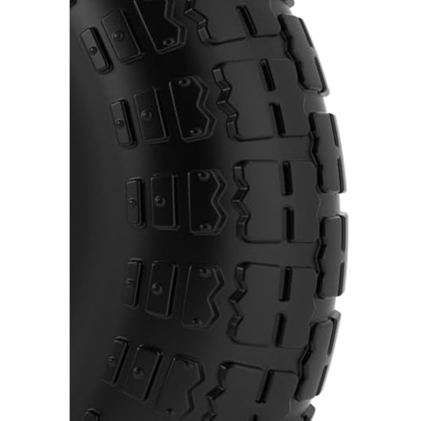 ZENO Wheelbarrow Wheels - 4 x 10" | Pneumatic Wheels Set | Truck Trolley Puncture Proof Tyre for Garden Heavy Duty Trolley Trailer Truck | Black Solid Replacement Wheelbarrow Wheel 3.50-4