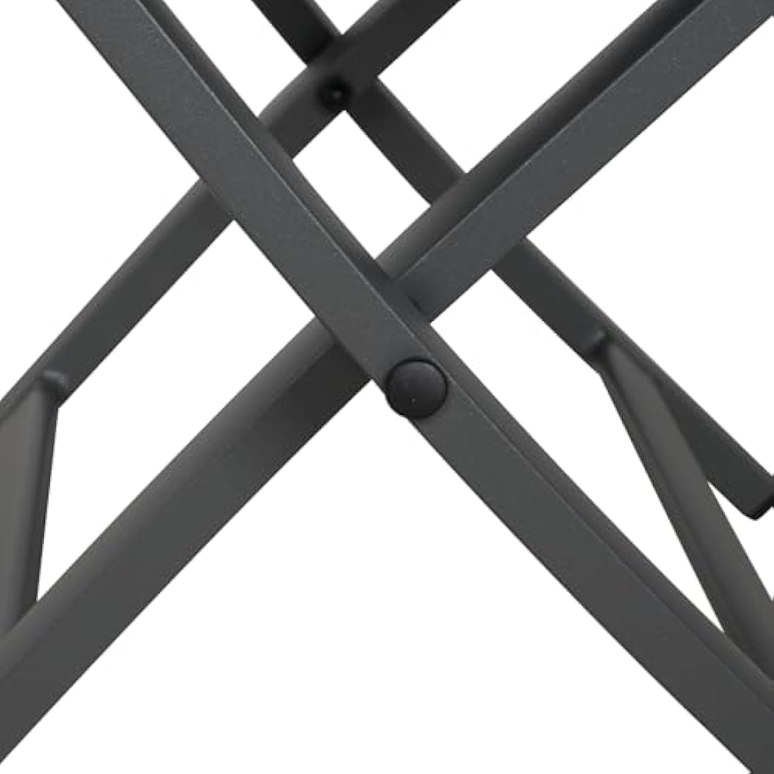 Grand patio Garden Folding Footstool, Ottoman Aluminium, Mesh Sling Farbic, Portable Stool for Garden, Outdoor (Black)