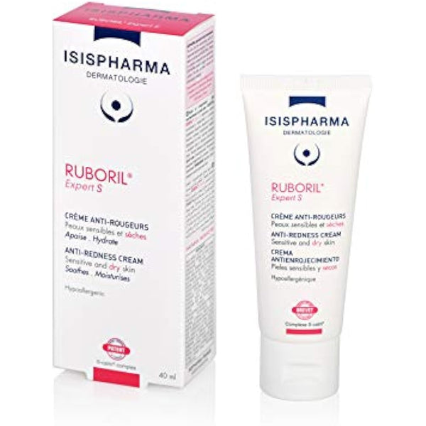 ISISPHARMA RUBORIL Expert S Soothing Anti-Redness Face Cream-Gel 40 ml - With Shea Butter, Camelina Oil - Skincare For Dry and Sensitive Skin - Unscented - Made in France