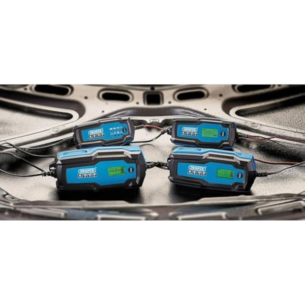 Draper 53488 12V Smart Charger and Battery Maintainer (2A)