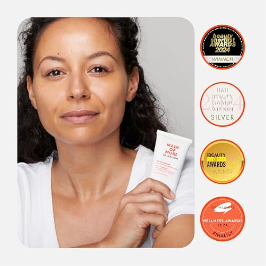 Made Of More Deeply Moisturising Balm for Dry Skin | Face & Body | Soothes & Protects Skin | Hydrating, Pore Minimising & Firming | Ceramide Rich Cream To Retain Moisture | Salvation 30g