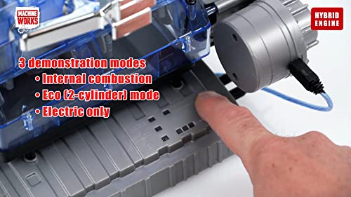 Machine Works Build Your Own Porsche 911 Boxer Engine Toy - Replica Model Building Kit - Features Sounds and Illumination, 280+ Pieces, 10+ Years