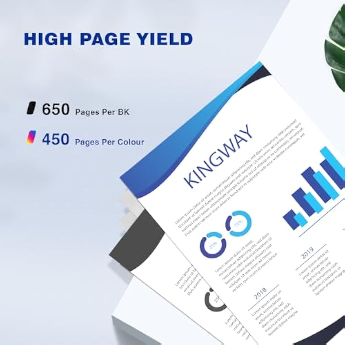 303XL Ink Cartridges Replacement for HP 303 for HP 303XL Ink Cartridges for ENVY Photo 6220 6230 6234 6255 6258 7100 7120 7130 7134 7234 7820 7830 7155 7865, 2 Pack