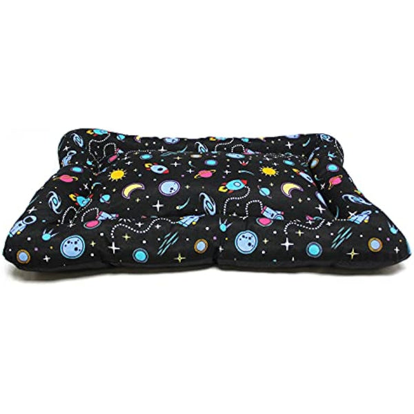 BPS BPS-14095UN Dog Cat Bed Pet Non Slip Mat S/M/L Portable Mattress Sofa Cushion Soft (M: 87 x 67 cm, Universe)