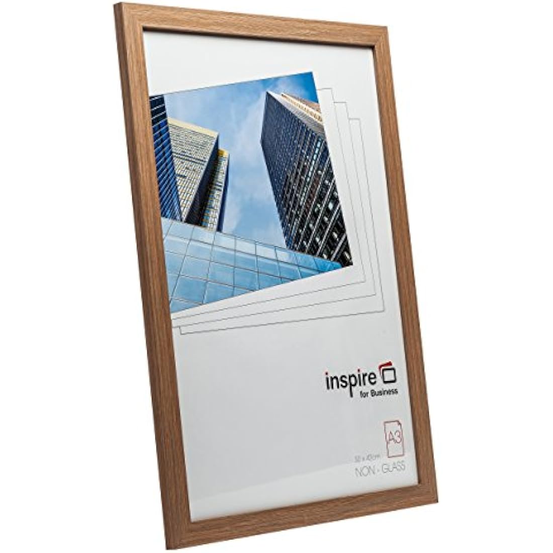 Hampton Frames | Sorbonne A3 Picture Frame | 30x42cm, Oak Effect, Acrylic Front, MDF | Wall Mount, Landscape or Portrait, Drop-In Back | Display Photos, Posters, Certificates