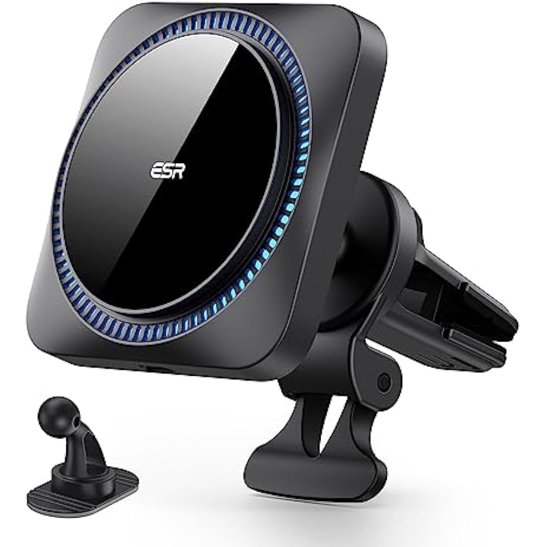 ESR for 15W MagSafe Car Mount Charger - CryoBoost Phone Cooling Faster Charging, Air Vent/Dashboard Magnetic Wireless Car Charger for iPhone 16 15 14 13 12 Pro Max Plus Mini, S25, MagSafe Accessories