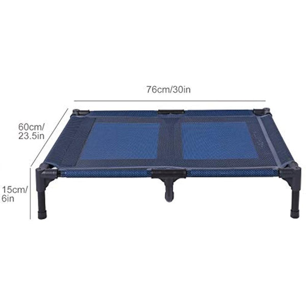 ANWA Elevated Dog Bed Large Size, Raised Dog Bed Outdoor Use, Portable Dog Cot Large Dogs