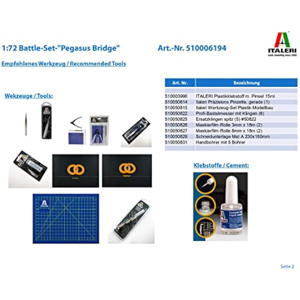 Italeri 1:72 Set - Pegasus Bridge Glider Assault