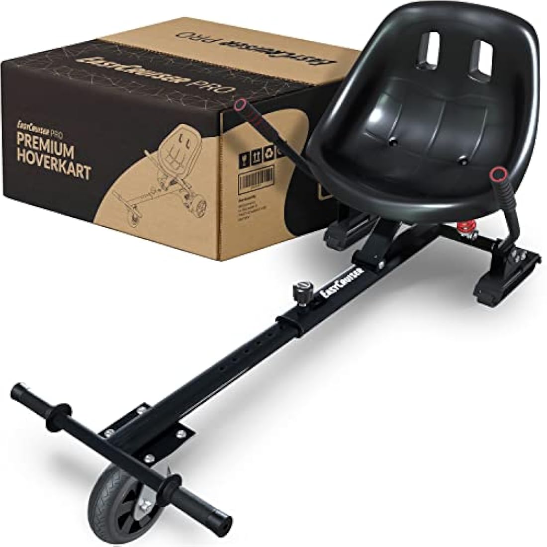 EasyCruiser PRO - Premium Hoverboard Seat - Hoverboard with Seat Suitable for 98% of all Hoverboards 6.5-10 Inch - German Quality Brand - Hoverkarts - Hovercart