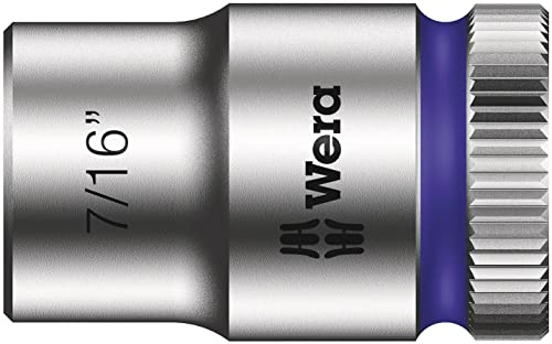 Wera 05004051001 8100 SB 11 Zyklop Metal Ratchet Set with switch lever, 3/8" drive, imperial, 29 pieces, Silver