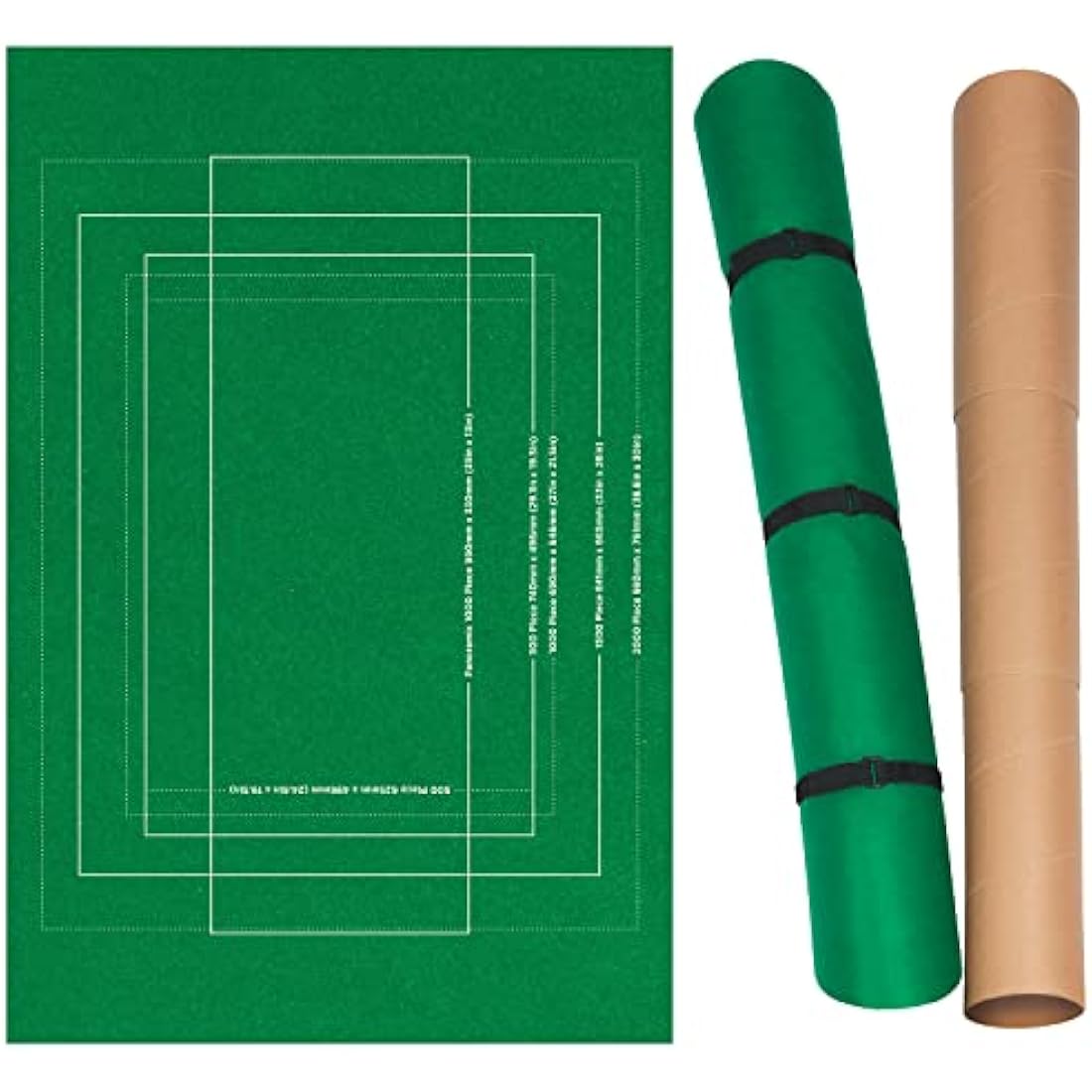 Hinkler - Felt Mat Jigsaw Roll - Puzzle Storage Mat for Jigsaw Lovers - Puzzle Placement Guide - Stores Up to 2000 Pieces - Includes Felt Mat, Roll & Straps - Works with Jigsaw Board