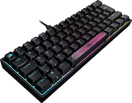 CORSAIR K70 PRO MINI WIRELESS RGB 60% Mechanical Gaming Keyboard – Swappable CHERRY MX RED Switches – PBT Double-Shot Keycaps – iCUE Compatible – PC, Mac, PS5, PS4, Xbox – QWERTY UK – Black