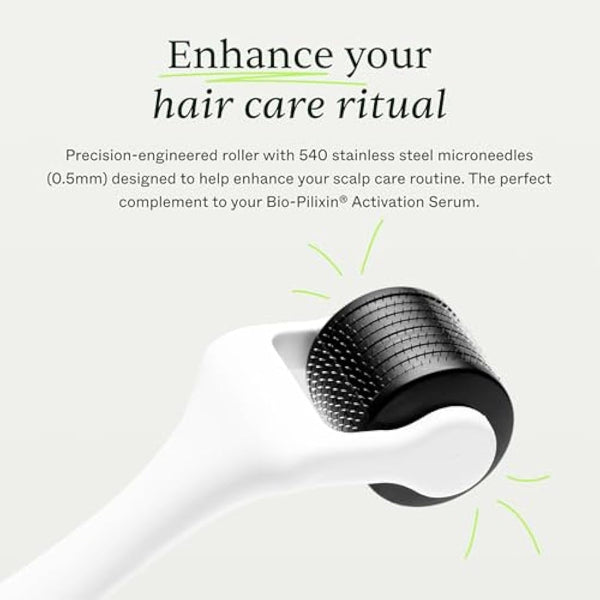 Scandinavian Biolabs Scalp Activating Roller | Stimulates and Improves Scalp Health, Encourages Fuller Looking Hair, Titanium Microneedles, Enhances Product Absorption