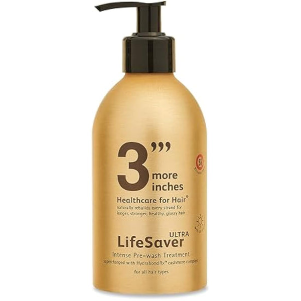 3'''More Inches LifeSaver Ultra Intense Pre-wash Treatment 325ml - Hair Repair for Split Ends, Broken Bonds, Damaged & Dry Hair - Sulphate Free, No Added Fragrance - Hair Care by Michael Van Clarke