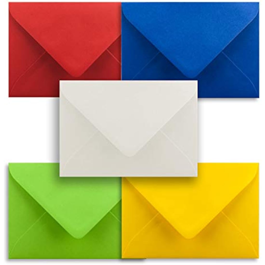 FarbenFroh by GUSTAV NEUSER 50x Coloured folding cards blank with envelope and inserts in DIN B6 summer colours