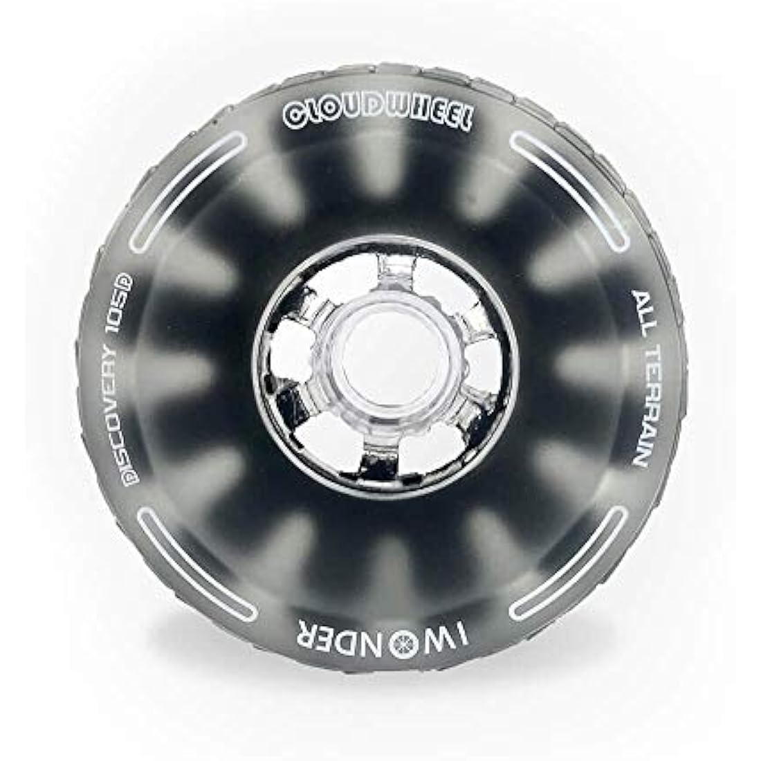 IWONDER Cloud Wheel 105mm Discovery Electric Skateboard Wheels Patented Damping Foam Core All Terrain Off Road 78A Translucent Urethane Longboard Wheels（Not Applicable to Hub Motor