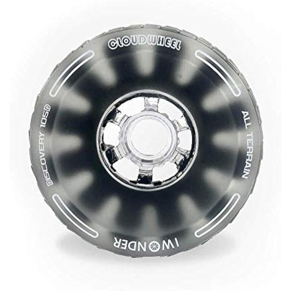IWONDER Cloud Wheel 105mm Discovery Electric Skateboard Wheels Patented Damping Foam Core All Terrain Off Road 78A Translucent Urethane Longboard Wheels（Not Applicable to Hub Motor