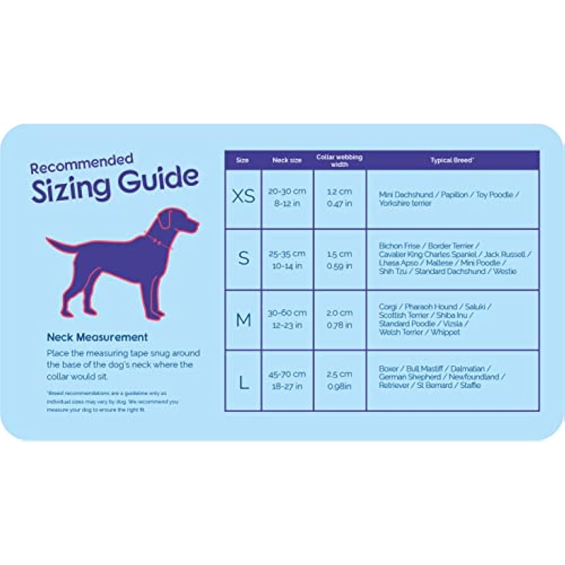 HALTI Collar, Size Medium, Purple, Best Comfy Dog Collar, Premium Puppy Collar, Nylon, Neoprene-Padded, Reflective, Easy to Fit & Use, For Small, Medium & Large Dogs