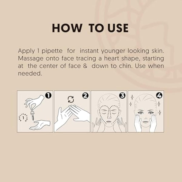 GOLD COLLAGEN Instant Glow - Vitamin C, Vitamin E, Glycerine & Niacinamide Serum Pore Minimizer & Moisturiser Skincare, Anti Aging Face Serum Against Wrinkles, Triple Antioxidant Action Skin Care 30ml