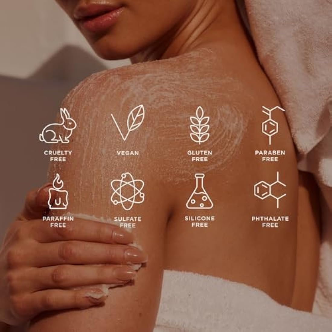 + Lux Unfiltered N°28 Exfoliating Body Polish in Santal - Exfoliating Body Scrub with Shea Butter, Passion Fruit Oil, & Vitamin E - Hydrating & Moisturizing Sugar Scrub - Vegan & Cruelty Free