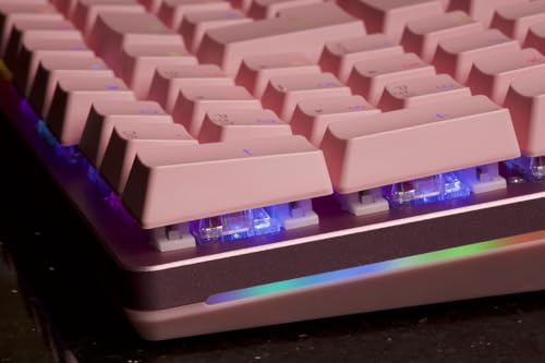 Glorious Gaming GMMK 2 Full Size (96%) - Mechanical Gaming Keyboard, Aluminium Frame, Customisable, Doubleshot Caps, Fox Switches, Per Key RGB, Full NKRO, English UK QWERTY Layout - Pink