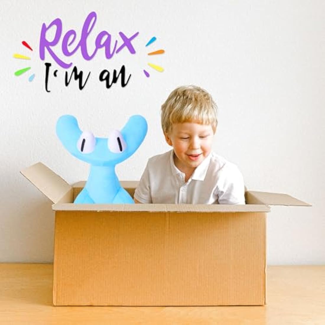 FASTEXX Rainbow Friends Plush Cyan Chapter 2 Characters Purple and Yellow Rainbow Plush Series Looky Plushies Toys, plushies Soft Toys Figure Toy for Kids (CYAN)