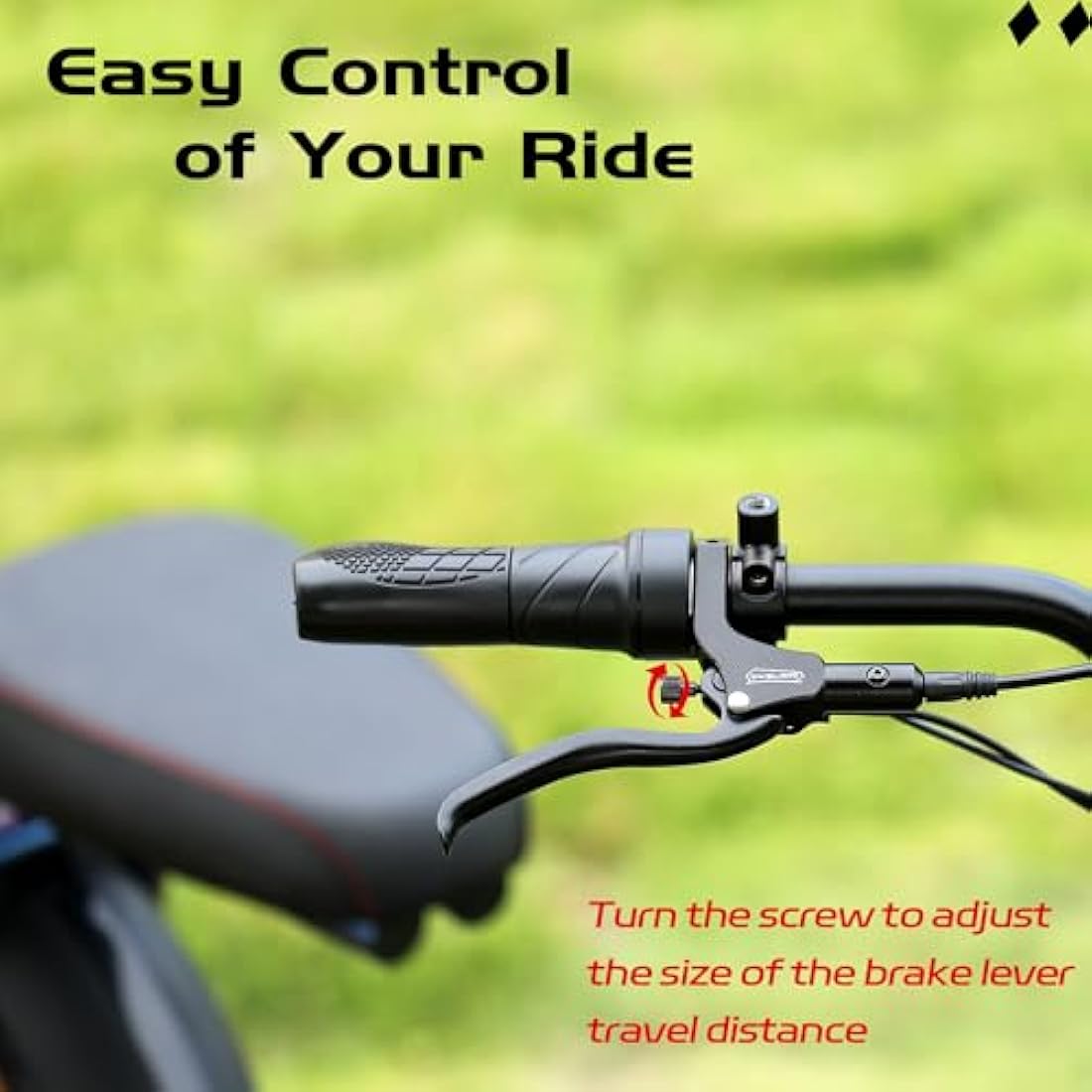 DYISLAND E-Bike Hydraulic Disc Brake Set 4-Pistons/2-Pistons, 2-PIN/3-PIN Pre-Bled with Mineral Oil Brakes Kit，Front and Rear Set，with 180mm 2.3mm Thick Rotors