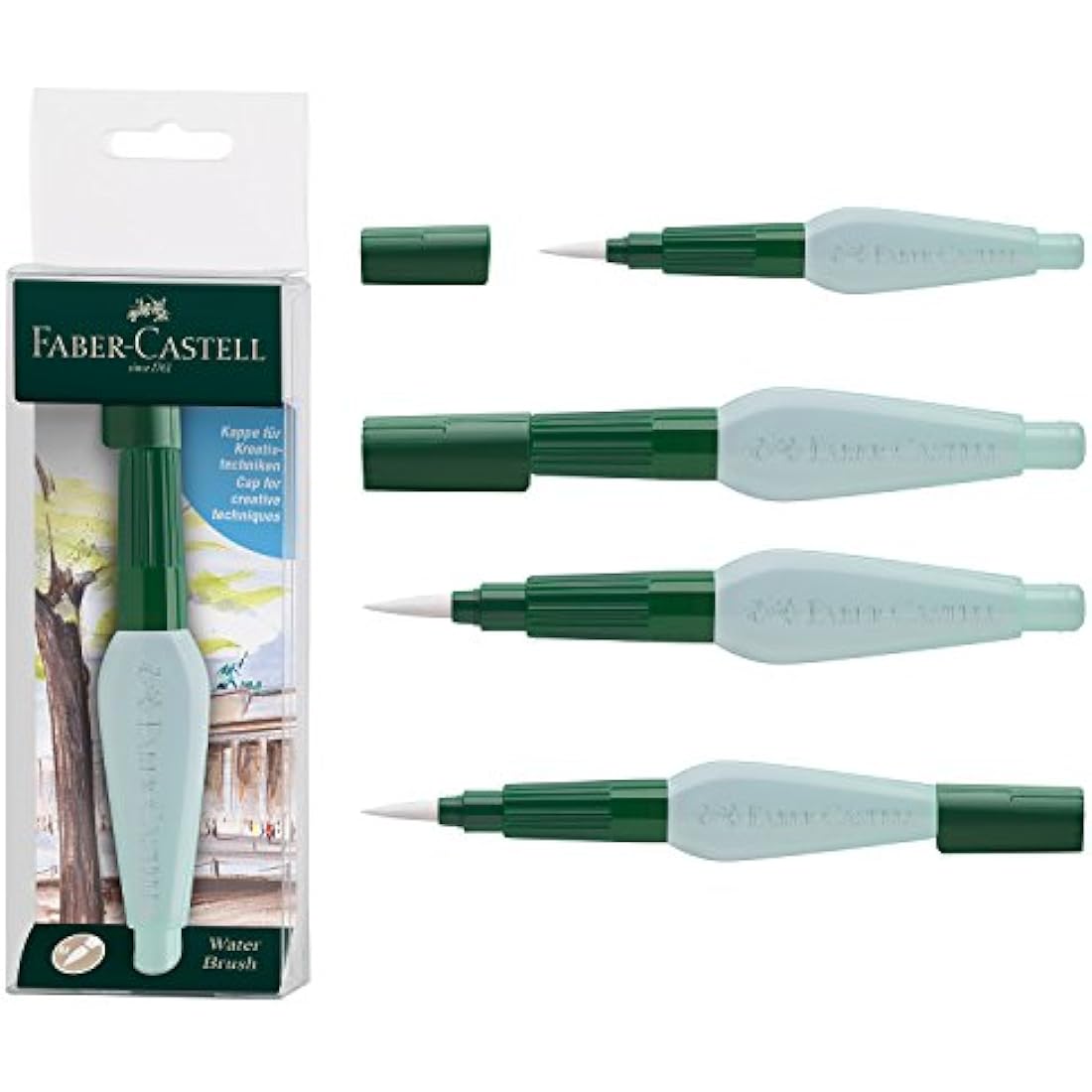 Faber-Castell 117590 Watercolour Pencils Albrecht Durer 24 Metal Case Art and Graphic Water Tank Brush