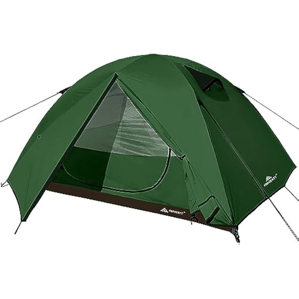Forceatt Tent, 2-4 Man Tent for Camping, Easy Setup Lightweight Two Doors PU3000mm Waterproof Dome Tent, Windproof Instant Outdoor Tent Suitable for Traveling, Beach, Camping, Hiking, Mountaineering