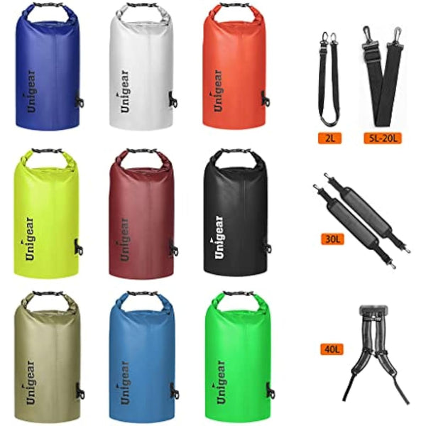 Unigear Waterproof Bags/Waterproof Bags/Dry Bag (2L/5L/10L/20L/30L/40L) for Outdoor Activities and Water Sports, Camping, Boating, Kayaking, Fishing with Waterproof Phone Pouch