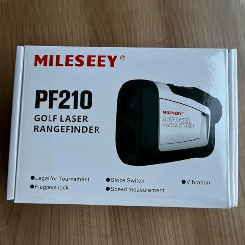 MiLESEEY Golf Range Finder with Slope On/Off,1100Yards,±0.5yard Accuracy,Flag Lock with Vibration,Legal for Tournament Play, Scan Measurement for Golfers,Carrying Case, Free Battery