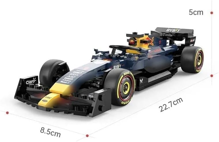 highdar 1:24 Scale F1 RB19 Race Car Model Building Kit, Formula One Collectible Sports Car Construction Set, Sports Car Construction Set Gift for Kids and Adults Age 6+