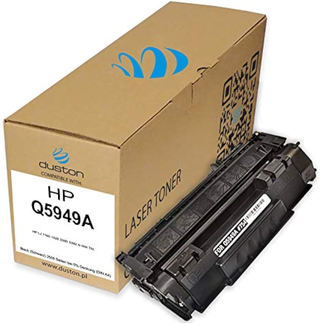 duston 2x Q5949A, 49A Black Toner compatible with HP LaserJet 1160 1320 1320 N 1320 NW 1320 TN 3390 3392