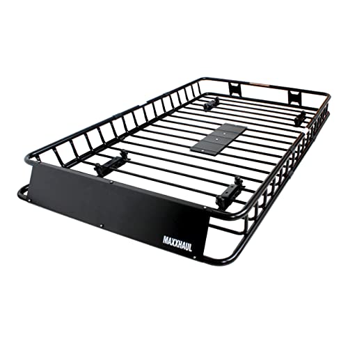 MAXXHAUL 50506 64" x 39" x 6" Heavy-Duty Universal Steel Roof Rack, Black