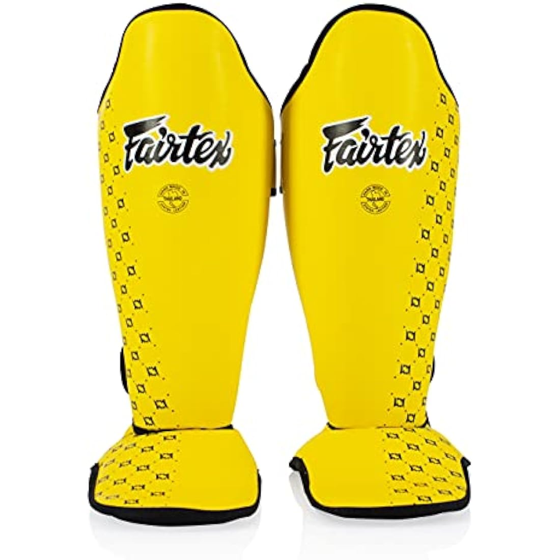 Fairtex Competition Muay Thai Shin Guards, SP5 - Black, Blue, Yellow