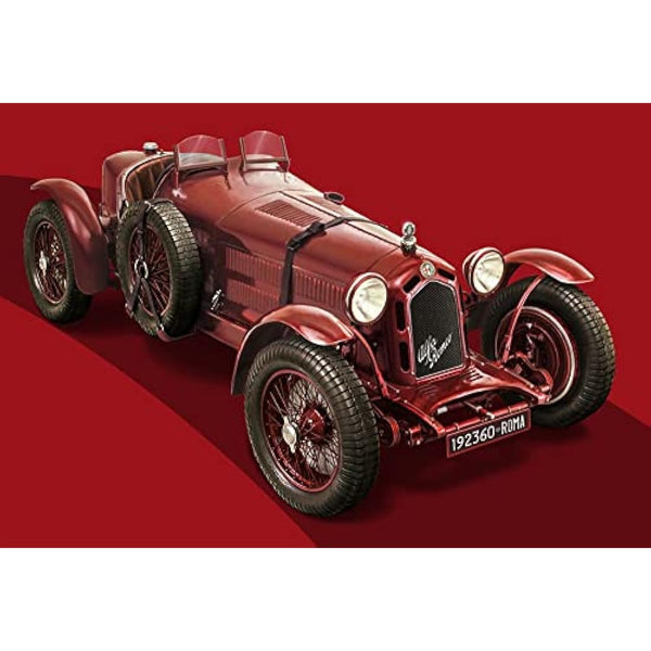 Italeri 4708S Alfa Romeo 1:12 8C/2300 1931-33 Building, Stand Model Making, Crafts, Hobby, Gluing, Plastic Kit, red, Mittel