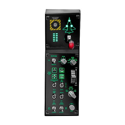 Thrustmaster Viper TQS Mission Pack for PC, Metal Throttle Quadrant System, Throttle and Control Panel Included, Hall Effect Precision, 64 Action Buttons, 6 Axes, Licensed by the U.S. Air Force