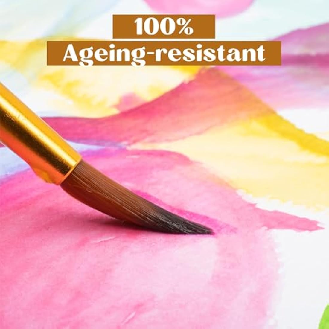 TRITART A2 Size Watercolour Paper - Mixed Media Art Sketch Pad - 300 GSM Cartridge Paper - Thick Acrylic Paper Artists Sketchbook for Drawing Board or Painting